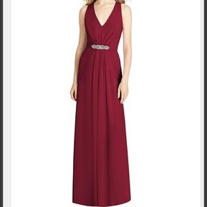 Jenny Packham | Burgundy Belt Bridesmaid Dress